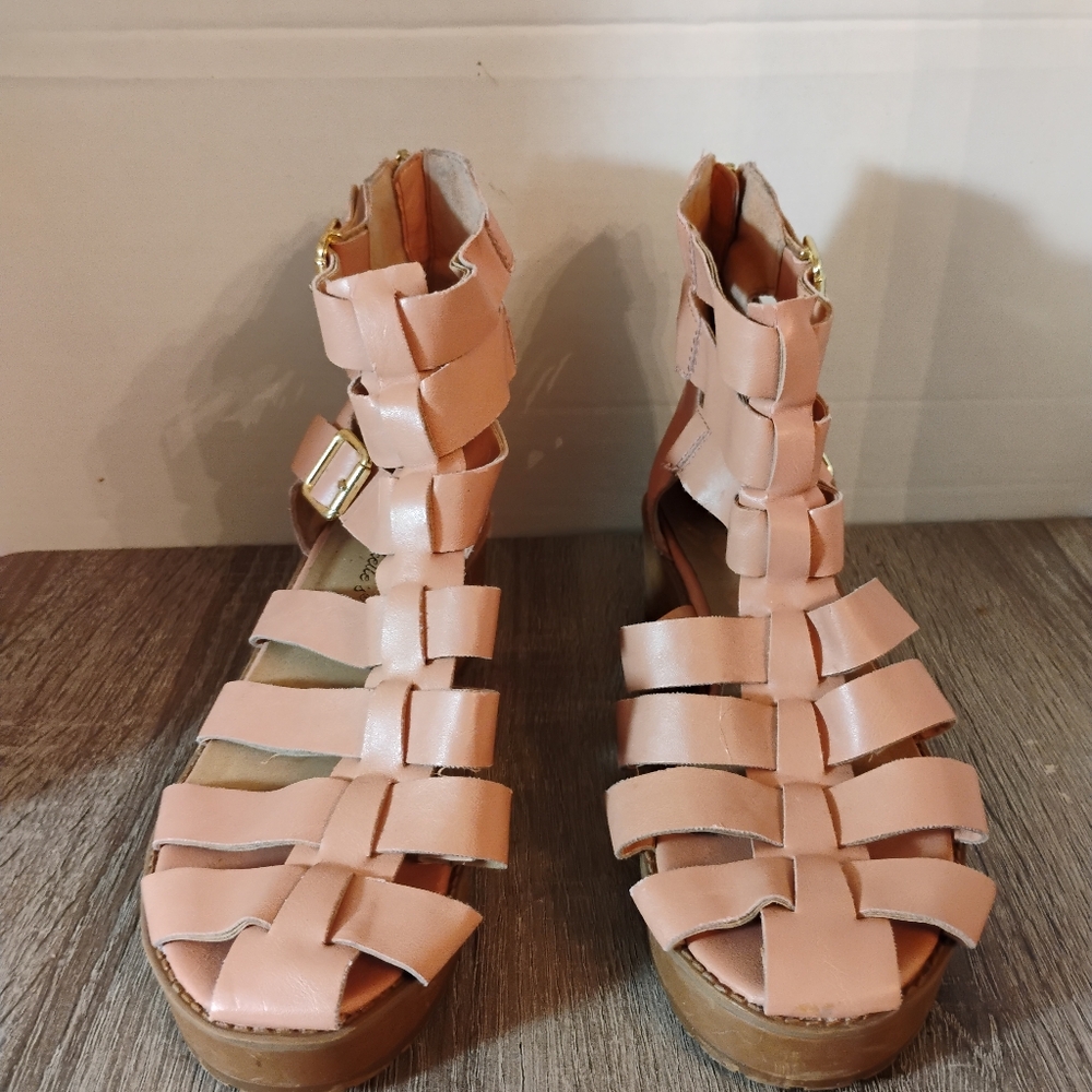 Breckelles Gladiator Leather Sandal